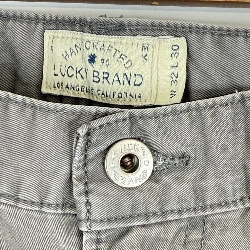 Lucky Brand Pants Mens 32x29 Brown Cotton 221 Original Straight - Picture 2 of 9